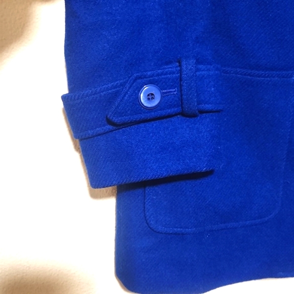 Miss Pendleton Vintage 100% Virgin Wool Royal Blue Blazer Jacket Size 11 EUC!!! - Picture 8 of 14